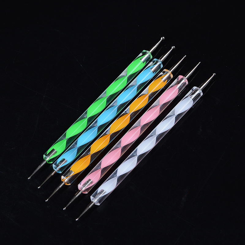 5 X 2 Way 10 Different Diy Ball Styluses Tools Clay Sculpting Tool Nail Art Dotting Tools