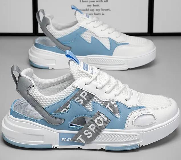 

2025 new sandals men s summer wear hollow fashion driving sports wading baotou beach breathable cool tide shoes 44 светло-синий