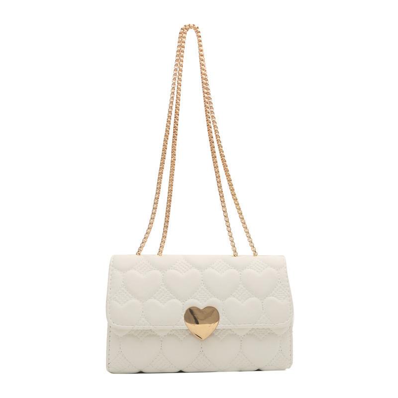 Stylish 2024 Korean Fashion Single Shoulder Bag With A Heart-shaped Design In Vibrant Colors