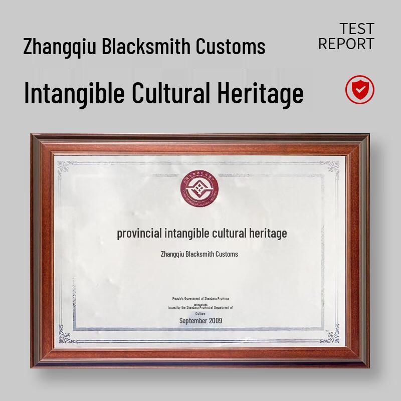 Zhangqiu Handsmidd Gjutjärn Non-Stick Wok