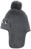 Anya Hindmarch Hat Eyes In Soft Wool Charcoal Knit Cap [Used]