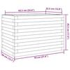 VidaXL Planter 70x40x45.5 Cm Solid Pine Wood, Outdoor Planter, Flower Box, Plant Box, Planter 847263