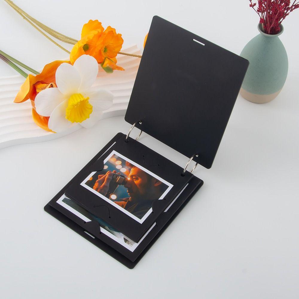 Frosted Kraft Paper Instant Camera Album 3 Inch Photo Portable Photo Display Stand for Fujifilm Instax Mini SQ/ GO