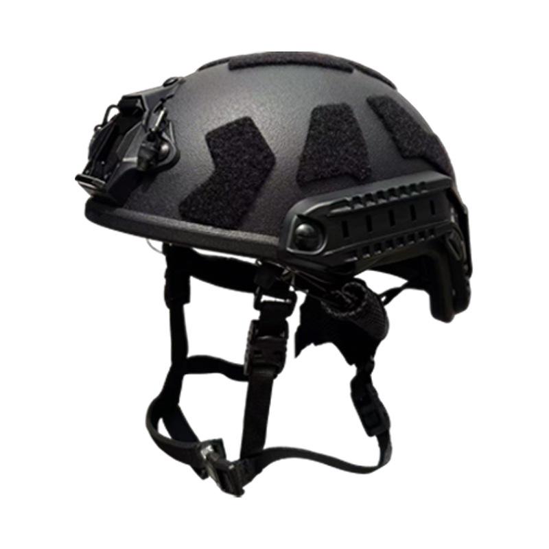 Casco tattico veloce in fibra di vetro con interno Wendy e cinghia in velcro SF