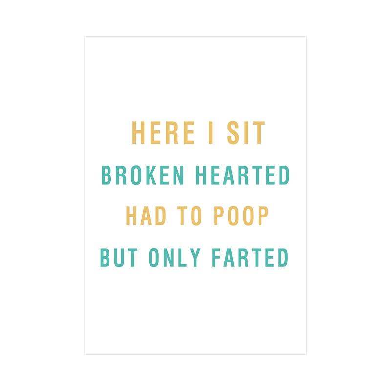 Badezimmer lustige Worte Drucke Poster Wand Bild Toilette Dekor kein Rahmen