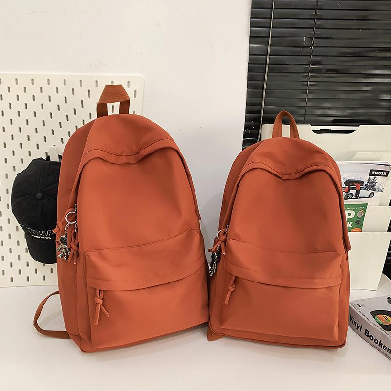 Herren Rucksack mit großem Fassungsvermögen Damen Rucksack einfarbig Studenten Schultasche