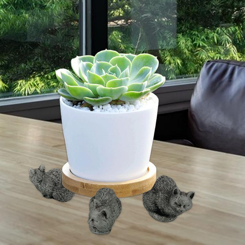 Animal Plant Pot Foot Flower Pot Support Resin Craft Decoration Set Of 3 Outdoor Statue Garden Pot Planter Feet Planter Support