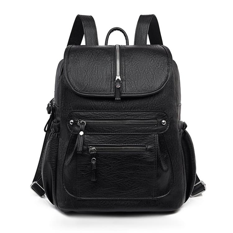 Large capacity backpack women's texture commuter backpack