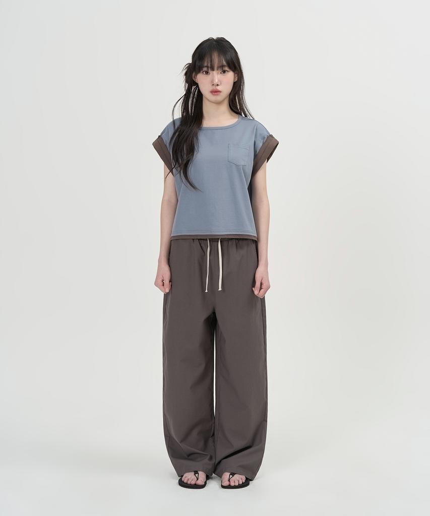 TOFFEE WOMEN W Linen Easy Pants (Grey)
