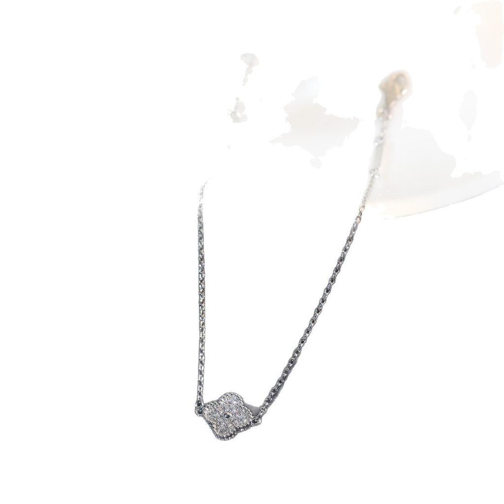 Full Diamond Mini Single Flower Bracelet Women's Light Luxury Niche Exquisite High-end Jewelry