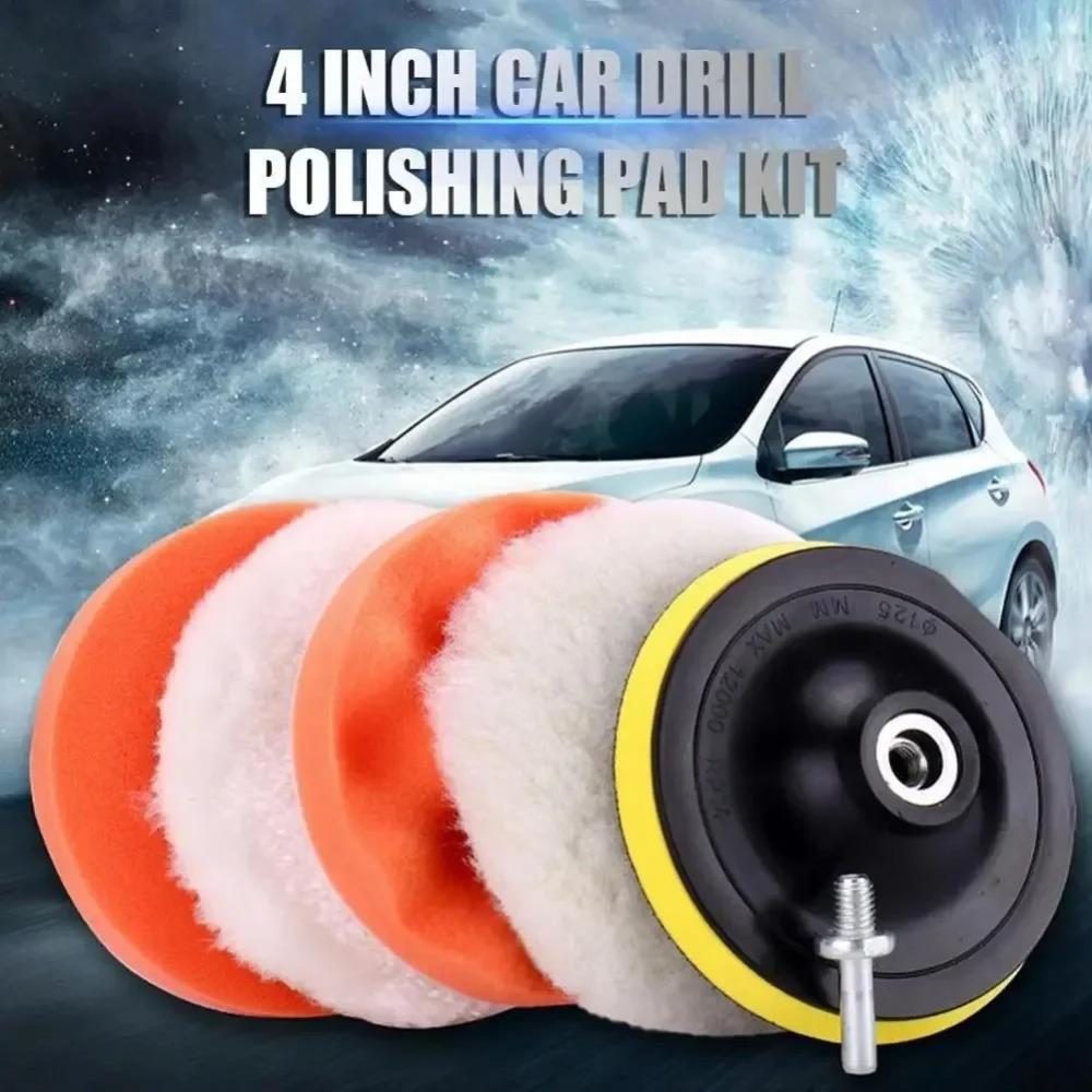 6pcs Car&Home Polishing Kit with Cordless Drill Attachment,Soft Wool Pads&Waxing Discs for Scratch Removal,Restoration,Detailing
