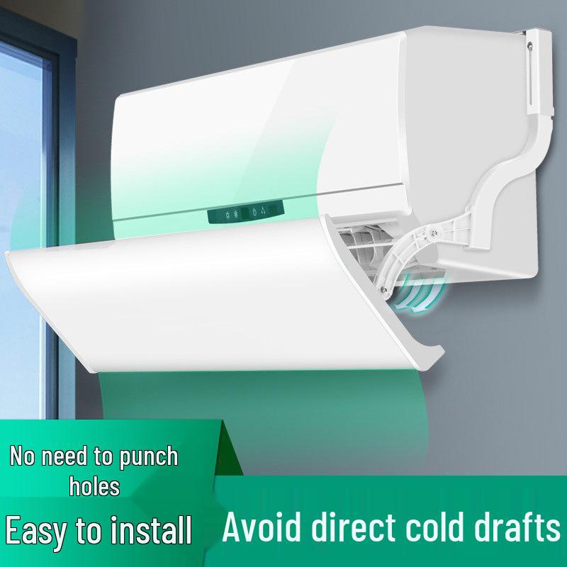 Universal Wall-Mounted Air Conditioner Wind Deflector for Cooling and Windproofing