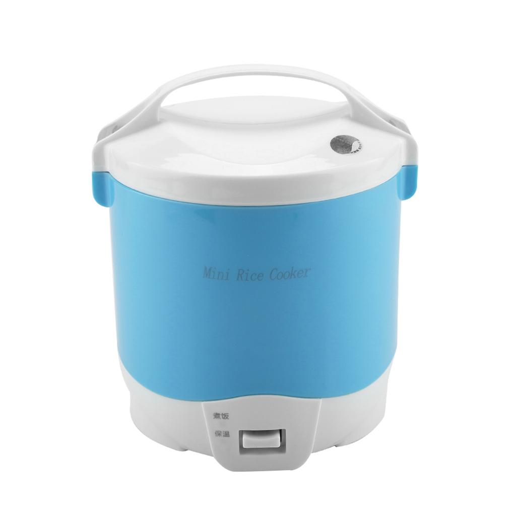 24V 180W 1,6L Elektrischer tragbarer multifunktionaler Reiskocher Dampfgarer für Autos (blau)