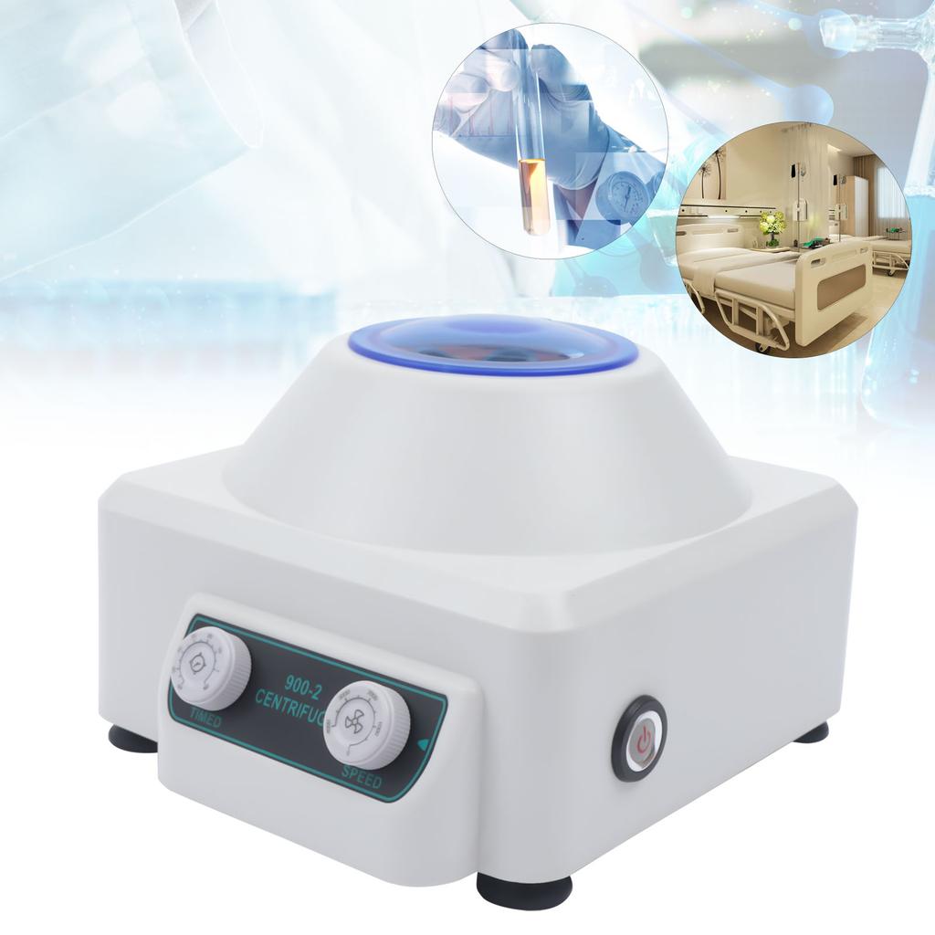 Electric Centrifuge Machine, 6×20ml Capacity,4000rpm Adjustable Speed,0-60min Timer, 110V Lightweight ABS Lab Centrifuge Machine