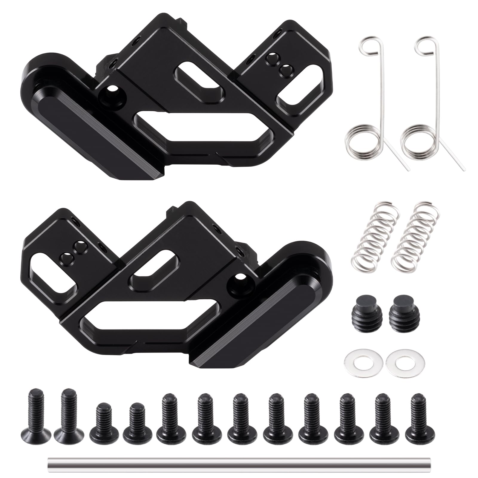 

RCMAZO RC Aluminum Rear Axle Holder Suspension Mount Hanger (with Built-in Spring) for Tamiya RC 57409 58347 Lunchbox Chassis Replacement Upgrade