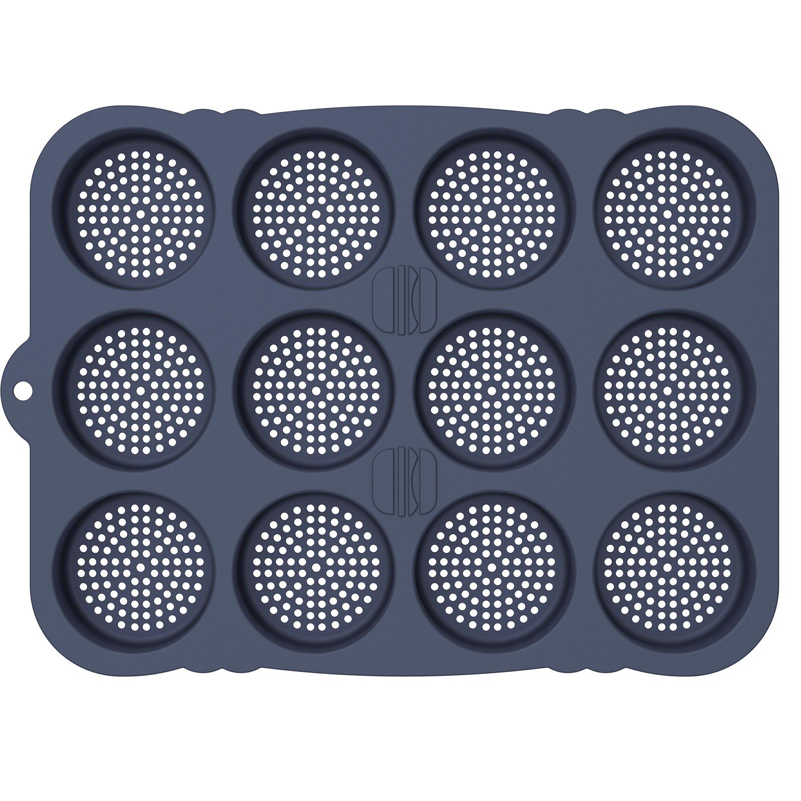 

Hamburger Bun Pan 8/12 Cavity Reusable Non Stick Hamburger Bun Molds Silicone Hamburger Bread Pan Easy to Release Baking Pan