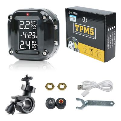 0-9bar Motorcycle Tire Pressure Sensors Moto TMPS Tire Pressure Monitoring System 2 Wheel Tyre External Sensor for Motorbike Bicycle