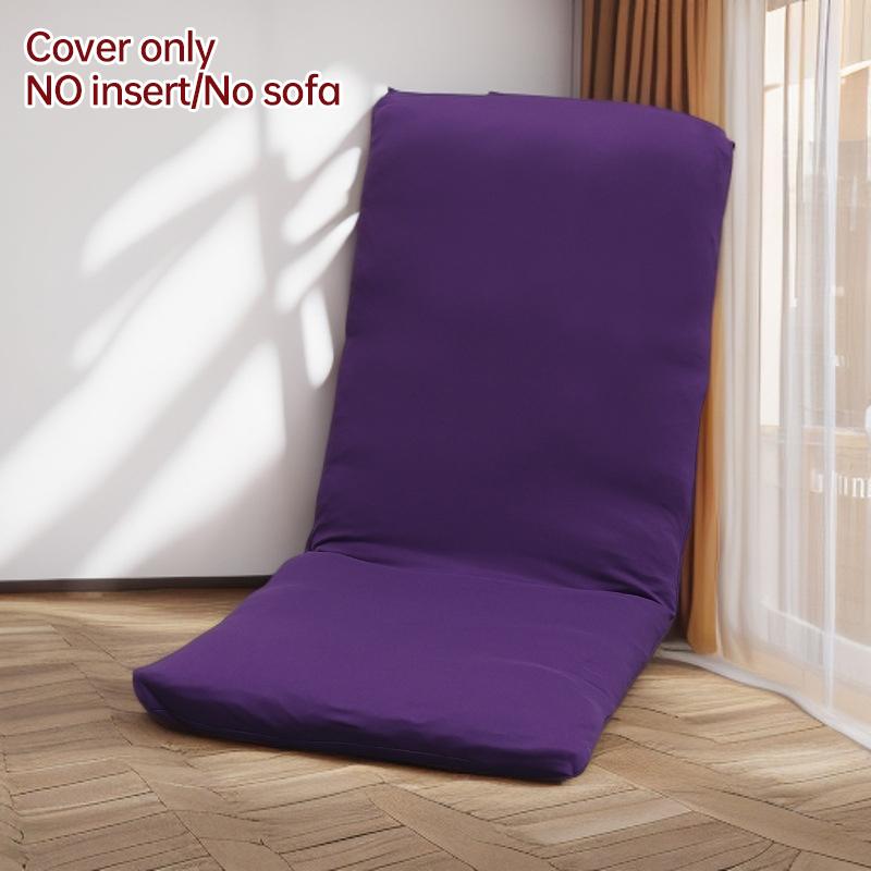 Folding Tatami Seat Cover Single Floor Bed Sofa Slipcover Household Foldable Relax Lounge Recliner Slipcover (Only Cover )