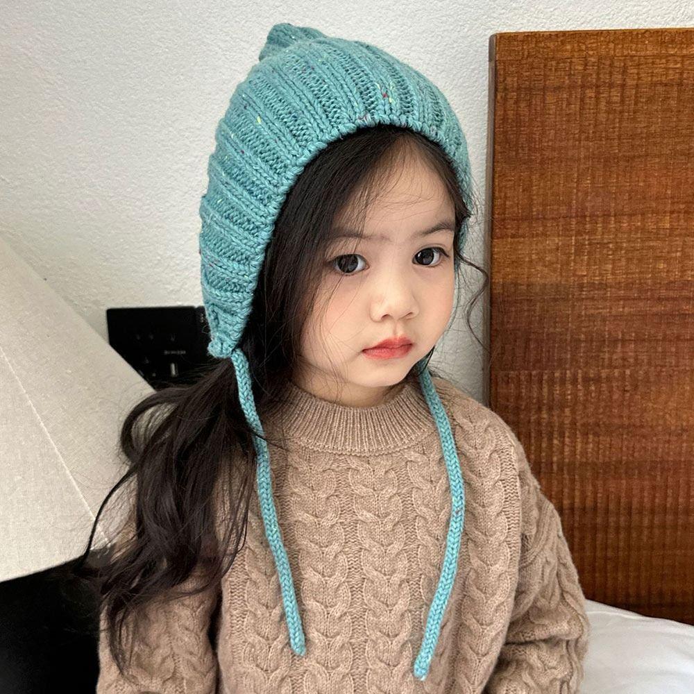 1-4 Year Baby Warm Knitted Cap Elves Bonnet Cap Fashion Kids Beanie Hats Boys Girls