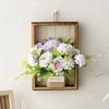 3D Handmade Wood Photo Frame Retro Style Simulated Flower Wall Hanging Picture Frame DIY Imitation Flowers Decoration Home Decor