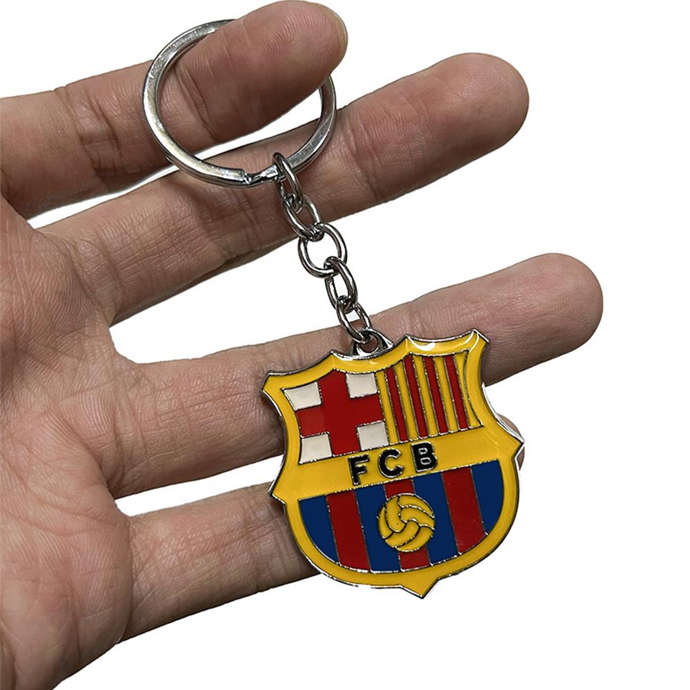 Barcelona Fotballag Premier League Metall Logo Anheng Nøkkelring For Fans