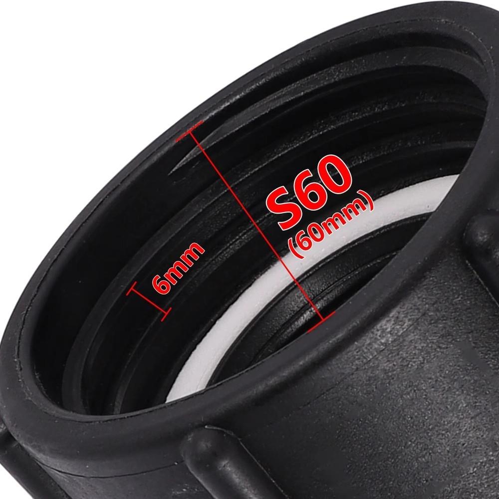 Female Thread IBC Adapter Plastic Threaded Tank Connector Water Tank Fitting Garden Water Systems