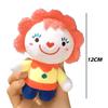 Plush Cartoon Circus Clown Stuffed Doll Schoolbag Accessories Pendant Kid