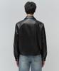MUSINSA STANDARD Synthetic Leather Single Jacket [Black]