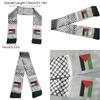 Palestine Flag Scarf 14*130cm Double Layered Polyester Fabric
