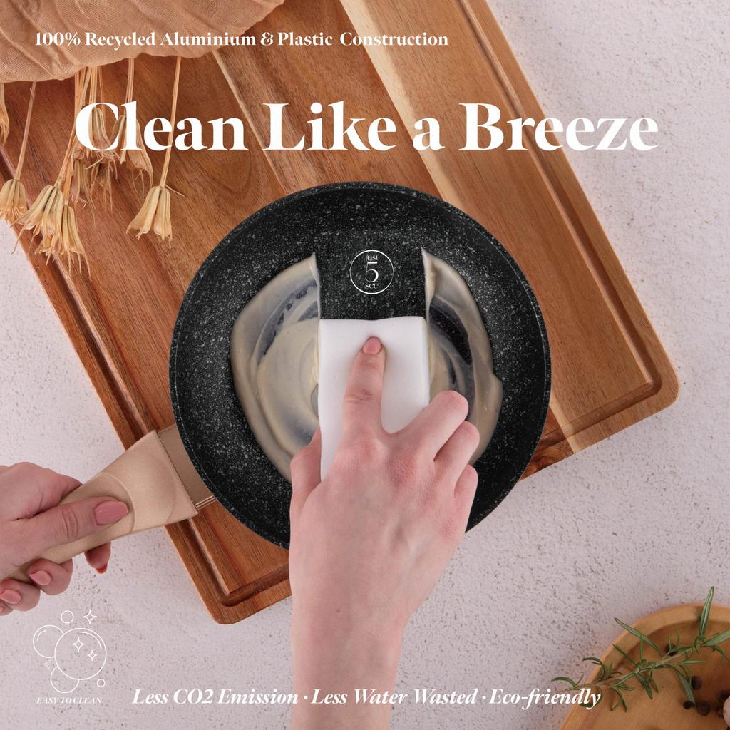 Patelnia z powłoką granitową 20cm BERLINGER HAUS Metallic Rosegold Line BH-1508NPR