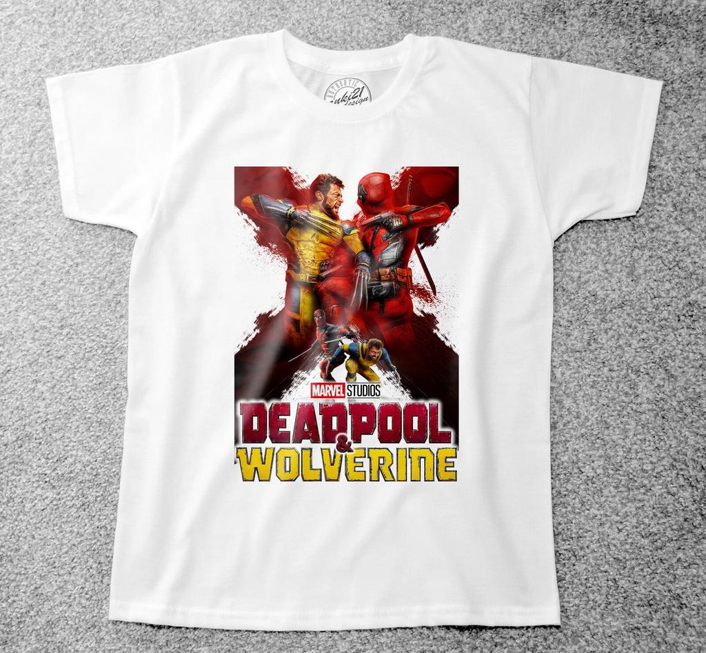 Deadpool and Wolverine 019 Childrens/Kids Adult T Shirts/t-shirts