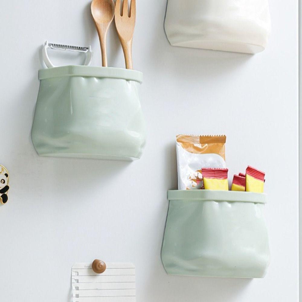 Multi-Purpose Refrigerator Organizer Plastic Wall Hanging Storage Box  Kitchen Use