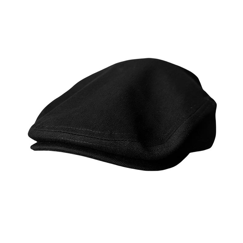 Spring Summer New Big Size Cotton Artistic Painter Berets Men Outdoor Women Flat Top Peaked Cap Fashion Forward Hat 58cm 60cm