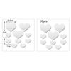 10Pcs/Set Love Heart Shaped Stickers Wall Sticker Mirror Mural 3D Decal Simple DIY Decorative Removable Paster Home Decoration
