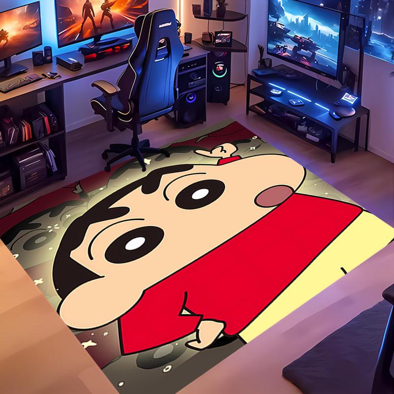 1pc Crayon Shin-chan Entrance Mat, Non-Slip Mat Area Rug,Room Decor, Outdoor Decor, Kitchen Rug,Doormat - Machine Washable, Easy to Clean