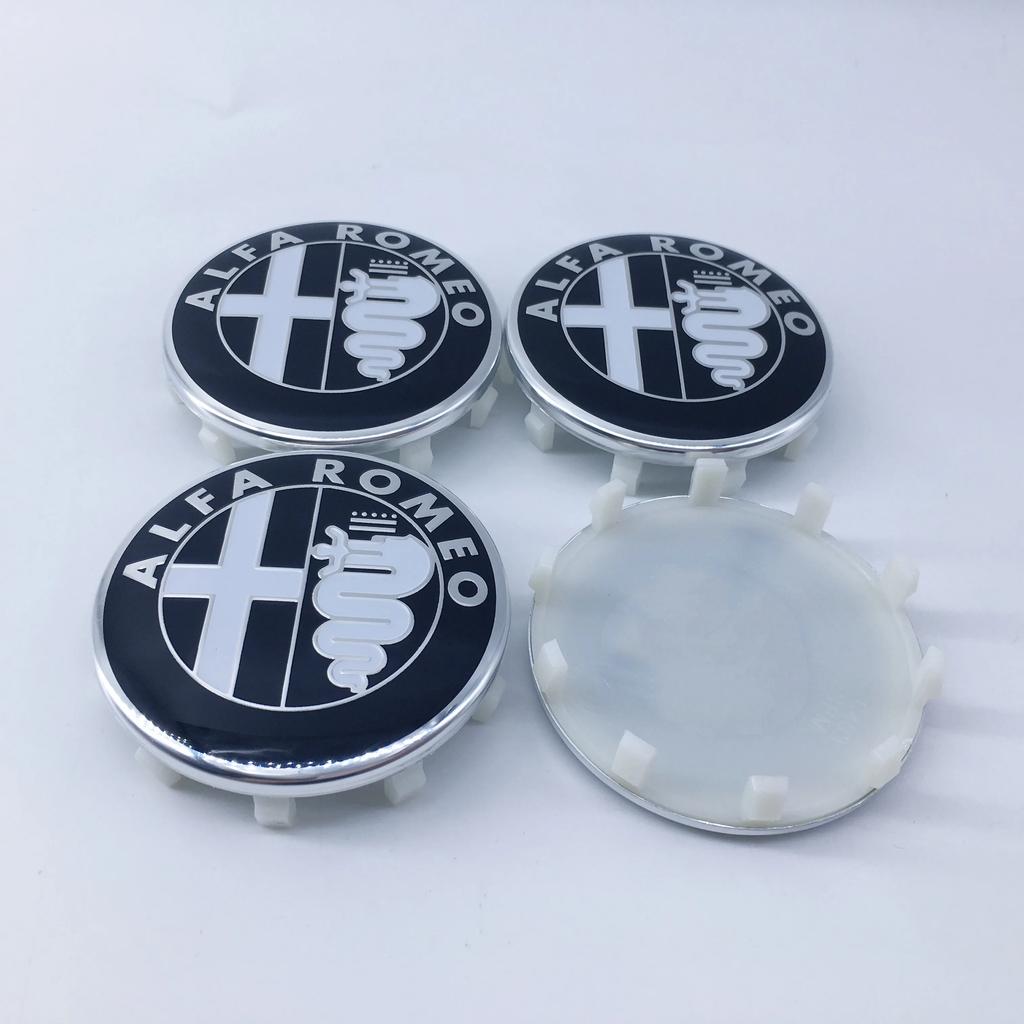 Voor Alfa Romeo 2026 Hete Sticker 4 Stuks 60MM 10-pins Auto Wielnaafkappen Badge Velg Covers Voor Alfa Romeo Giulia Stelvio Gi