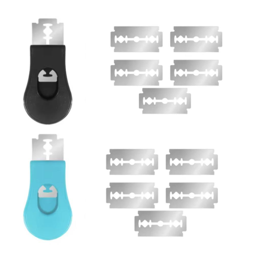 

2 шт. Мини-резак для обрезки хлеба Магнитный инструмент для надрезания хлеба Ламе Холодильник чёрный/синий