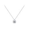 Square Diamond Necklace New Year's New Clavicle Chain Light Luxury Female Spring Design Sense