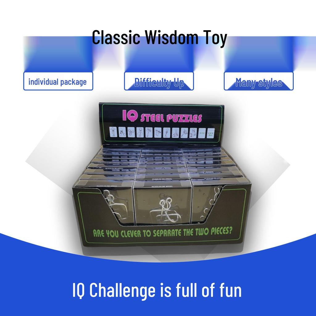 IQ Toys 8-teiliges Puzzle-Set - TikTok Trend Interlocking Rings