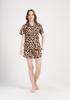 Women's Pajamas Vienetta XL Shorts Short Sleeve Cotton Loose Nice For Summer