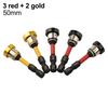 5Pcs 50mm Magnetic Plasterboard Positioning Screwdriver Bits Hand Electric Drill Bit Hand Tool Accessories