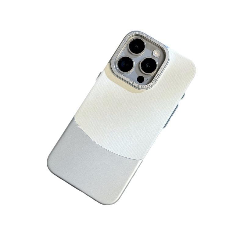 Pigment leather is suitable for iphone15PROMAX mobile phone case Apple 14 simple high-end matte anti-drop protective case