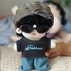 1 Set Hat Cotton Doll's Clothes T-shirt Plush Doll Clothes 20cm Cotton Doll Clothes  Children's Gift