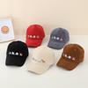 Simple Solid-color Embroidered Cartoon Car Cotton Baseball Cap, Fashionable Beveled Brim Sun Hat, Casual and Daily Wear.