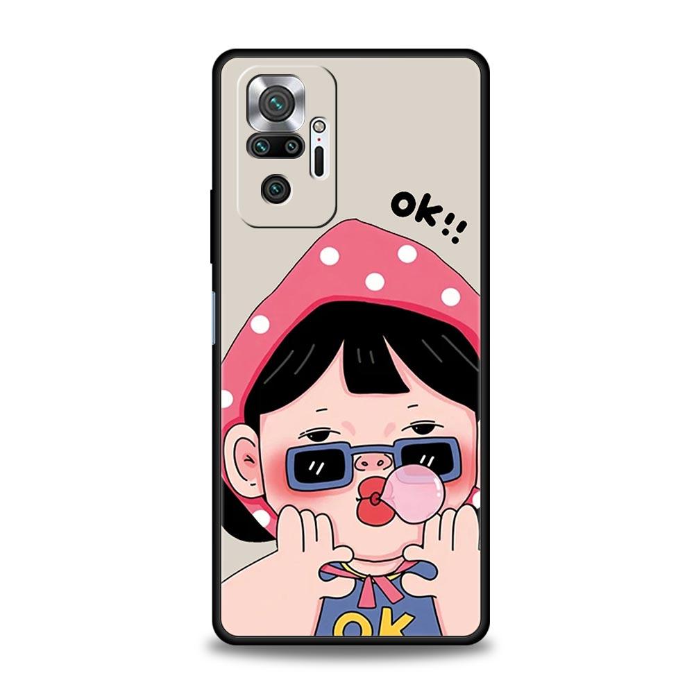 Phone Case For Xiaomi Redmi Note 14 13 12 5G 11 10 Pro Plus 4G 9S 9 14C 13C 12C 10C 9C 9A Cover Cartoon Funny Boy Girl Couple