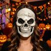 Maschera Osso Rotto Horror Maschera Teschio Integrale per Halloween, Accessorio Cosplay Spettrale per Case Infestate Comoda Traspirante per gli Occhi, Accessorio Costume da Festa,