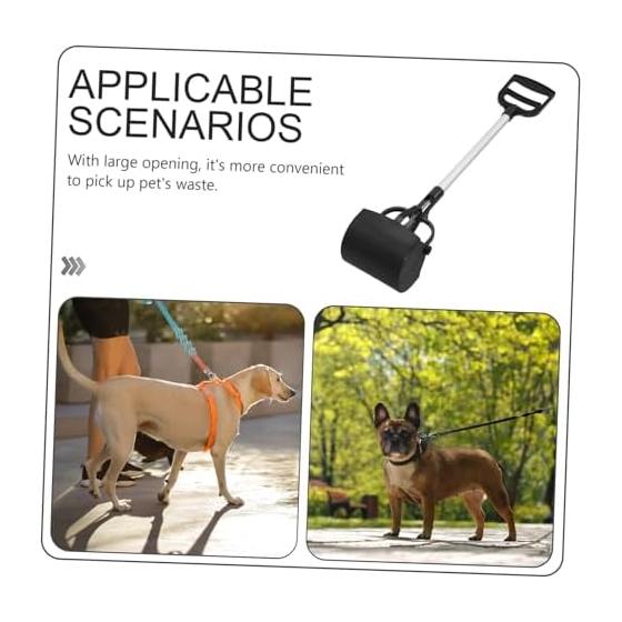Outdoor pet excrement cleaner Easy to use with one hand Made of lightweight plastic Long handle design makes it easy to carry Cleaning goods ideal