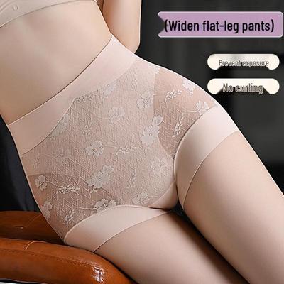 Braguitas Boyleg de Encaje de Cintura Alta para Mujer - Transpirables, Sin Costuras, No se Enrollan, Talla Grande, Levanta Caderas, Sexy Básico