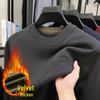 Men's High-Quality Merino Wool Fleece Crew Neck Sweater - Thick, Warm, and Casual Knitted Base Layer