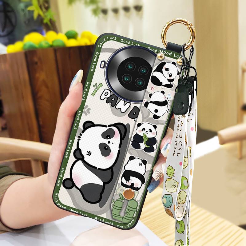 Dirt-resistant Cartoon Phone Case For Cubot Note20 Phone Holder Wristband Waterproof Panda Soft case Anti-dust Cute Ring